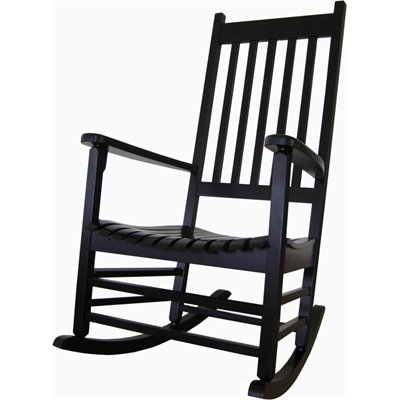 International Concepts Porch Rockers in Black Finish