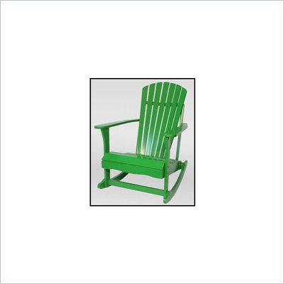 International Concepts Adirondack Porch Rocker in Tropical Green
