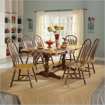 International Concepts Madison Park Double Pedestal Table 5 Piece Set
