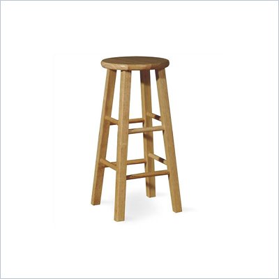 International Concepts 24" Round Top Counter Stool in Natural