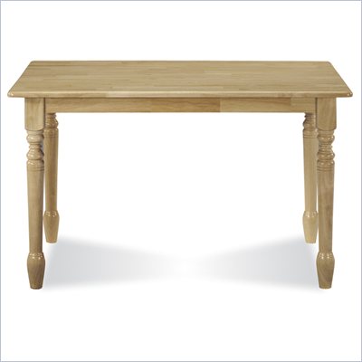 International Concepts Solid Casual Dining Table in Natural Brown Finish