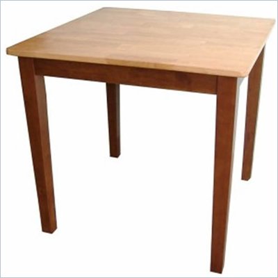 International Concepts Square Casual Counter Height Dining Table in Cinnamon Espresso Finish