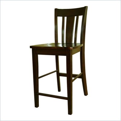 International Concepts San Remo 24" Stool in Rich Mocha
