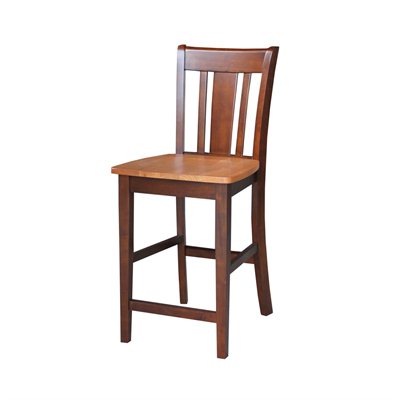 International Concepts San Remo 24" Stool in Cinnamon Espresso
