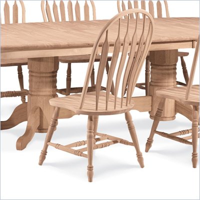 International Concepts Unfinished Windsor Wood Side Chair