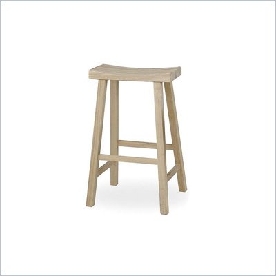 International Concepts 29" Unfinished Saddleseat Stool
