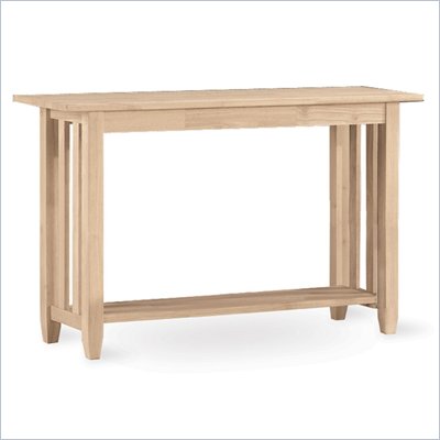 International Concepts Mission Unfinished Sofa Table
