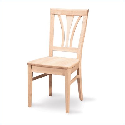 International Concepts Whitewood Unfinished Fanback Wood Side Chairs (Set of 2)