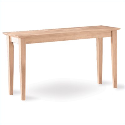 International Concepts Shaker Unfinished Sofa Table