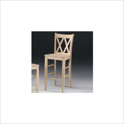 International Concepts 29" Double "X" Unfinished Stool