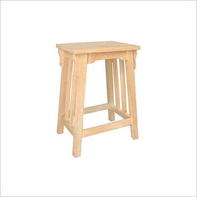 International Concepts Unfinished Mission 24" Bar Stool