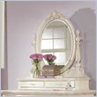 ADD TO YOUR SET: Lea Jessica McClintock Romance Oval Bureau Mirror with 2 Felt-Lined Drawers and