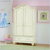 Lea Jessica McClintock Romance TV/Wardrobe Armoire in Antique White