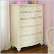 ADD TO YOUR SET: Lea Jessica McClintock Romance Kids 8 Drawer Chest in Antique White Finish