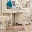 ADD TO YOUR SET: Lea Jessica McClintock Romance 3 Drawer Wood Student Computer Desk in Antique White