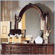 ADD TO YOUR SET: Lea Jessica McClintock Heirloom Landscape Mirror with Dark Cherry Wood Finish