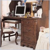 Lea Jessica McClintock Heirloom 3 Drawer Wood Student Computer Desk in Dark Cherry