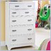 Lea Freetime 5 Drawer Chest in White