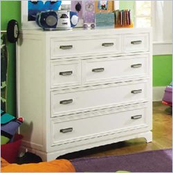 Lea Freetime Kids 4 Drawer Dressing Bureau Chest in Aspen White Finish