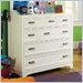 Lea Freetime 4 Drawer Dressing Bureau Chest in White