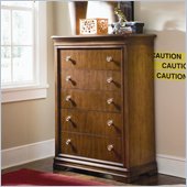 Lea Elite Classics Kids 5 Drawer Chest in Brown Cherry Finish