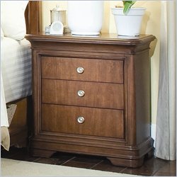 Lea Elite Classics Nightstand in Brown Cherry Finish