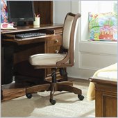 Lea Elite Classics Swivel Desk Chair in Brown Cherry Finish