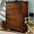 ADD TO YOUR SET: Lea Elite Crossover 5 Drawer Chest in Burnished Cherry Finish