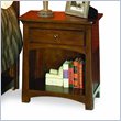 ADD TO YOUR SET: Lea Elite Crossover Wooden Nightstand in Burnished Cherry Finish