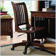 ADD TO YOUR SET: Lea Elite Crossover Desk Chair in Burnished Cherry Finish