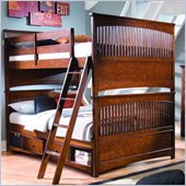 Lea Elite Crossover Bunk Bed in Burnished Cherry Finish