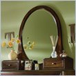 ADD TO YOUR SET: Lea Elite Rhapsody Wood Oval Bureau/Hutch Mirror in Cherry