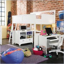 Lea Freetime Loft Bed 4 Piece Bedroom Set
