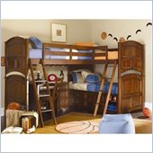 Lea Deer Run Triple Bunk Bed with Captain Underbed Storage 4 Piece Bedroom Set