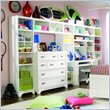 Lea Freetime Student Desk and Dressing Bureau Set with Bookcases