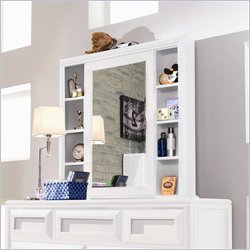 Lea Elite Reflections Kids Cabinet Mirror in Aspen White Finish