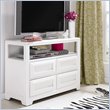 ADD TO YOUR SET: Lea Elite Reflections Kids Media Chest in Aspen White Finish