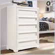 ADD TO YOUR SET: Lea Elite Reflections Kids 5 Drawer Chest in Aspen White Finish