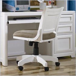 Lea Elite Reflections Kids Swivel Desk Chair in Aspen White Finish