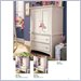 Lea Getaway Door Chest Armoire in White