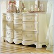 ADD TO YOUR SET: Lea Jessica McClintock Romance 10 Drawer Triple Dresser with Antique White Wood Finish