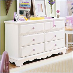 Lea Spring Garden Double Dresser in White