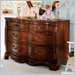Lea Jessica McClintock Heirloom 4 Drawer Double Dresser in Dark Cherry