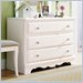 Lea Spring Garden Kids 3 Drawer Single Dresser in Clean White Finish