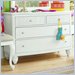 Lea Elation 4 Drawer Single Dresser in Off-White
