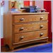 Lea Austin 3 Drawer Chest in Medium Oak Finish
