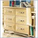 Lea iRoom 6 Drawer Double Dresser in Natural Maple Finish