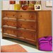 Lea My Place 6 Drawer Double Dresser in Maple