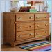 Lea Austin Double Dresser in Medium Oak Finish