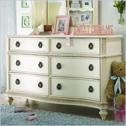 Lea Emma's Treasures 6 Drawer Double Dresser in White